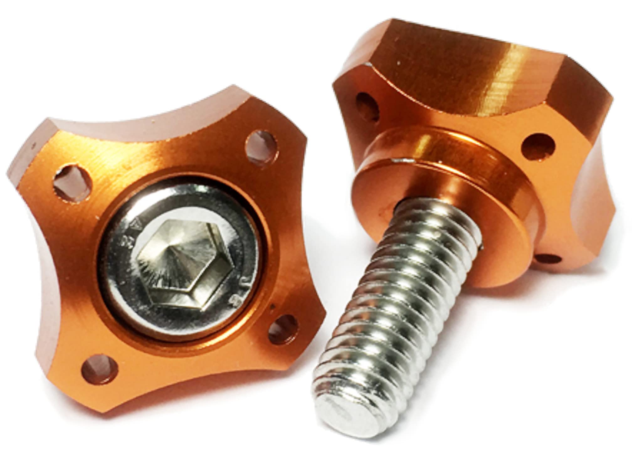 

COTRAX License Plate M6 Stainless Steel Bolt Made in Taiwan, Anodized Dress Up Custom, M6 оранжевый