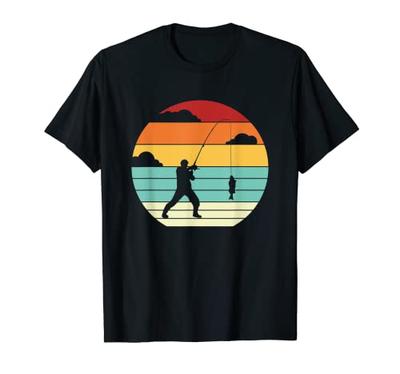 Retro Fly Fisher, Spin Fisher, Deep Sea Angler T-Shirt