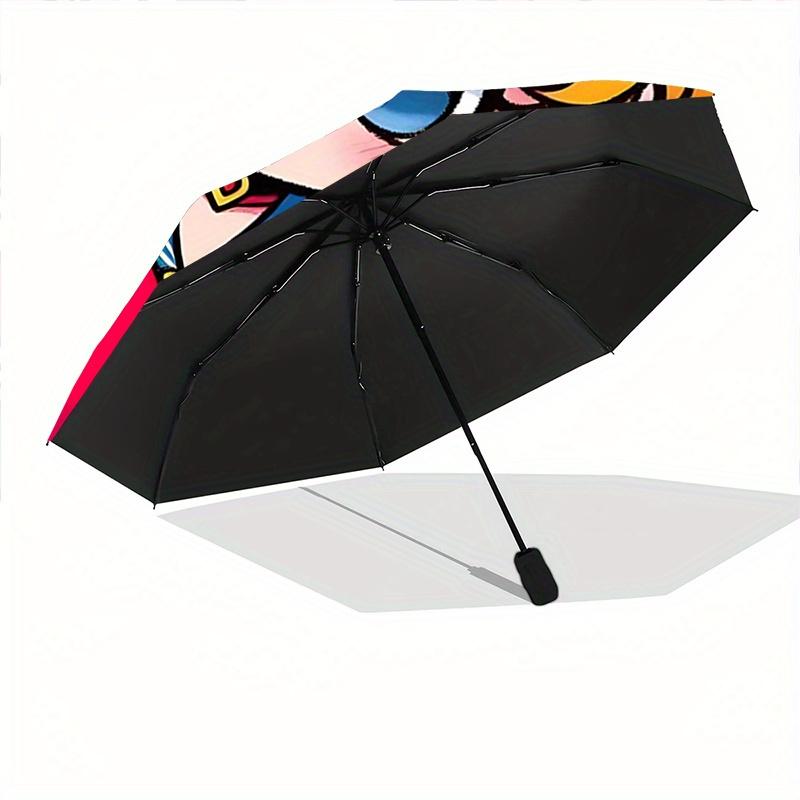 1pc Sailor Moon Holding a Heart Automatic Opening and Closing Folding - A Good Choice for Gifts, Fashionable and Convenient Umbrella With Cute Cartoon