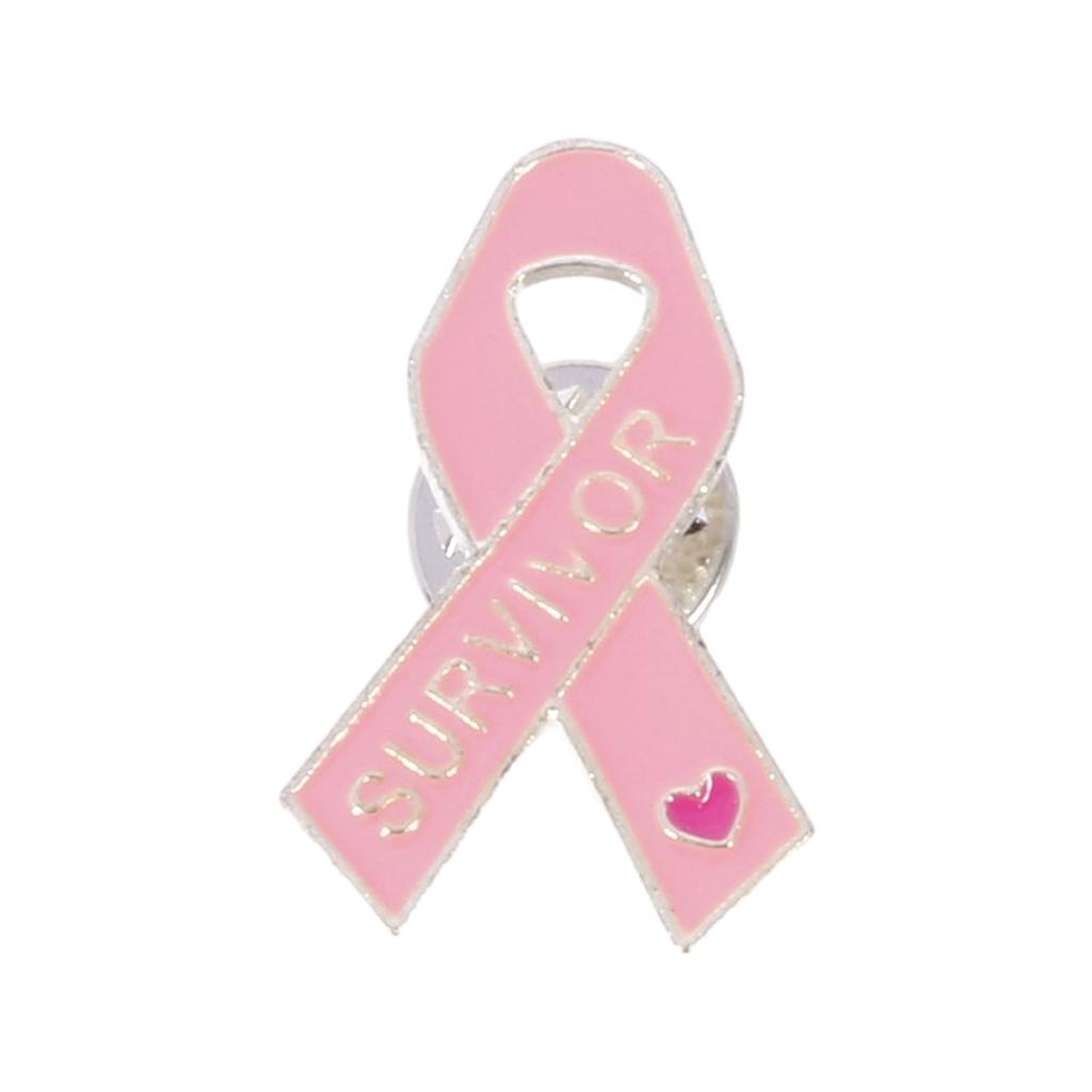 Elegant Breast Cancers Awareness Ribbon Brooch Sweater Lapel Pin for Women and Girls Clothes Decoration Accessories