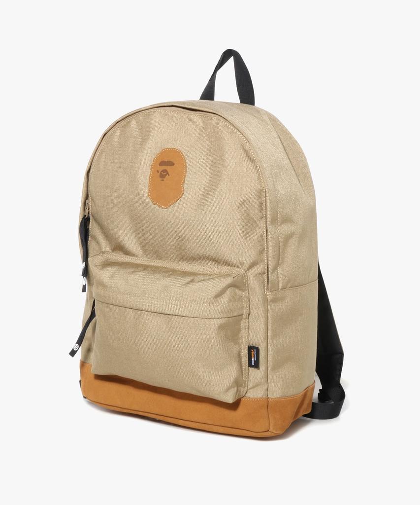 Bape Ape Head Patch Cordura Daypack (M) Beige