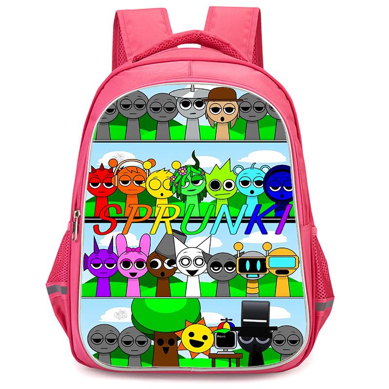 Rhythm Box Sprunki Hra Anime Batoh Studentský Školní Taška Počítačová Taška