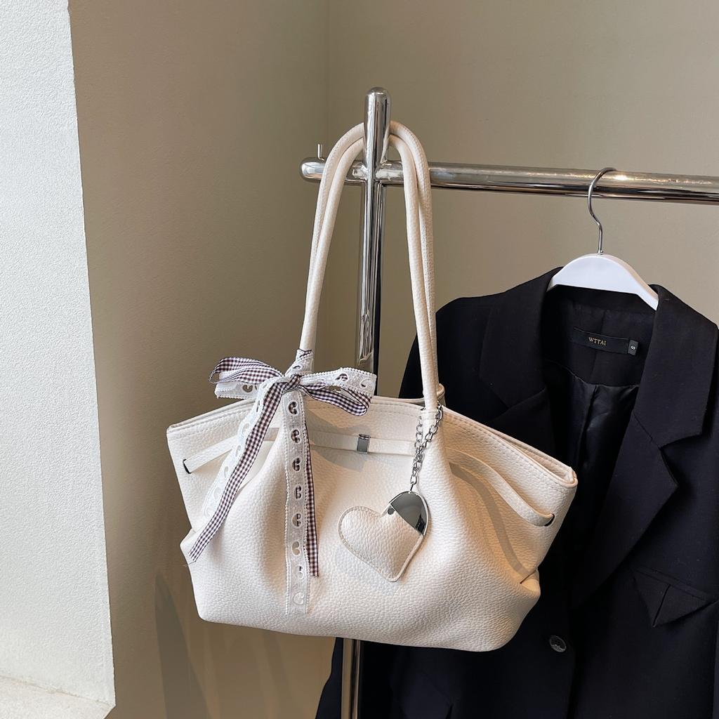 Advanced Handheld Bucket Bag for Women, New Korean Style Fashion Casual Shoulder Bag, Trendy Commuting Women's Bag