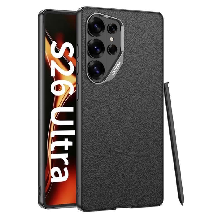GKK Large Camera Hole Metal Paint Skin Feel Vegan Leather Phone Case, Without Pen For Samsung Galaxy S26 Ultra 5G