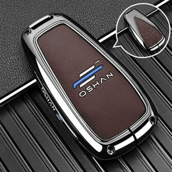 Oshan Z6/X7 Plus Key Case: Full Coverage Metal Shell Buckle, Blue Whale Design