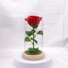 Eternal Flower Glass Cover Soap Rose Couple Qixi Festival Valentine's Day Christmas Gift To Girlfriend New Product