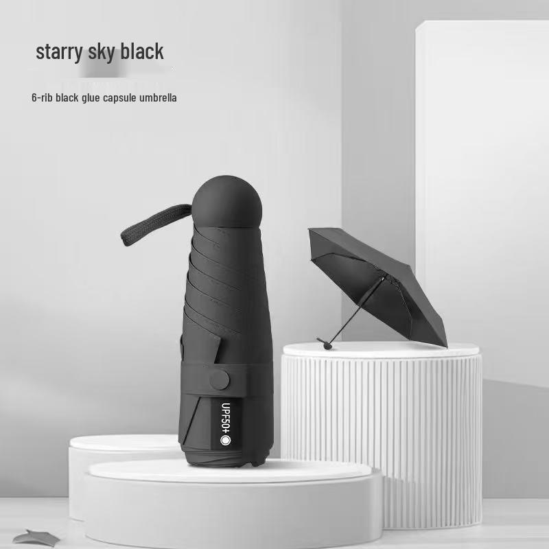 50% Off: Ultra-Light, Dual-Use Sun & Rain Pocket Umbrella for Men and Women - Mini Capsule, Five-Fold Design