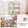35 Pcs Miniature Dollhouse Wallpaper Self-Adhesive Mini Diy Floorboards Wall Paper Real Life Diy Decoration For Dollhouse