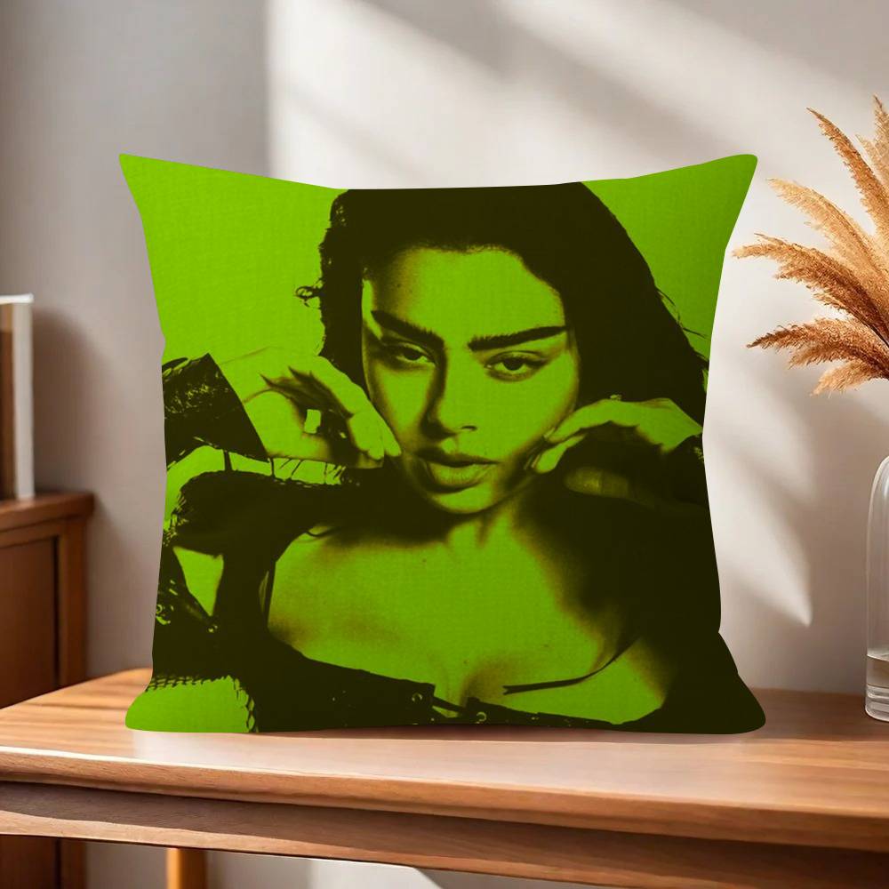 Singer CCharli XCX BRAT Pillow Cover for Bedroom Room and Living Room Sofa Decorative Cushion Cover