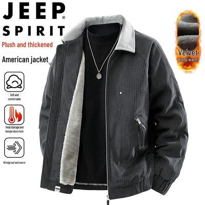 JEEP SPIRIT Herren Winterjacke mit Fleecefutter