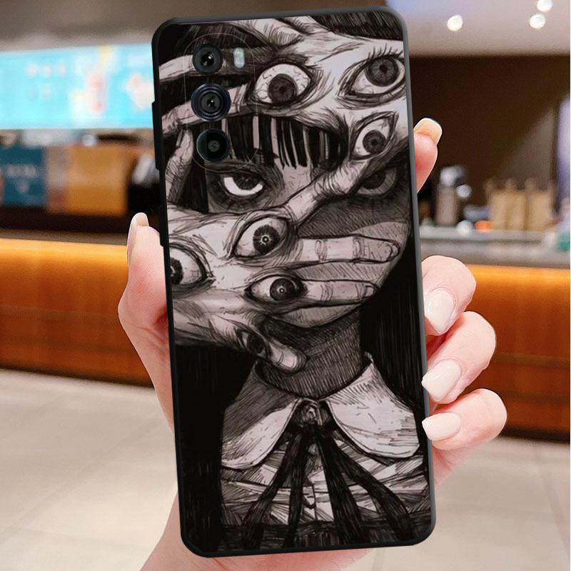 Phone Case For Motorola Edge 60 50 40 Pro 60 50 40 30 Ultra Neo Fusion Moto G Stylus G Anime Girl Art Horror Eyes