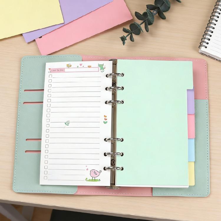 Rainbow Patterned Index Pages For Binders Easy To Rearrange Sections Ideal For Classifying Important Paper