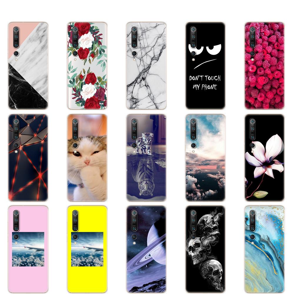 Silicon Case For Xiaomi Mi 10 Case Soft TPU Back Phone Cover For Xiaomi Mi 10 Pro Mi10 Etui 6.67" Full Protection Coque Bumper
