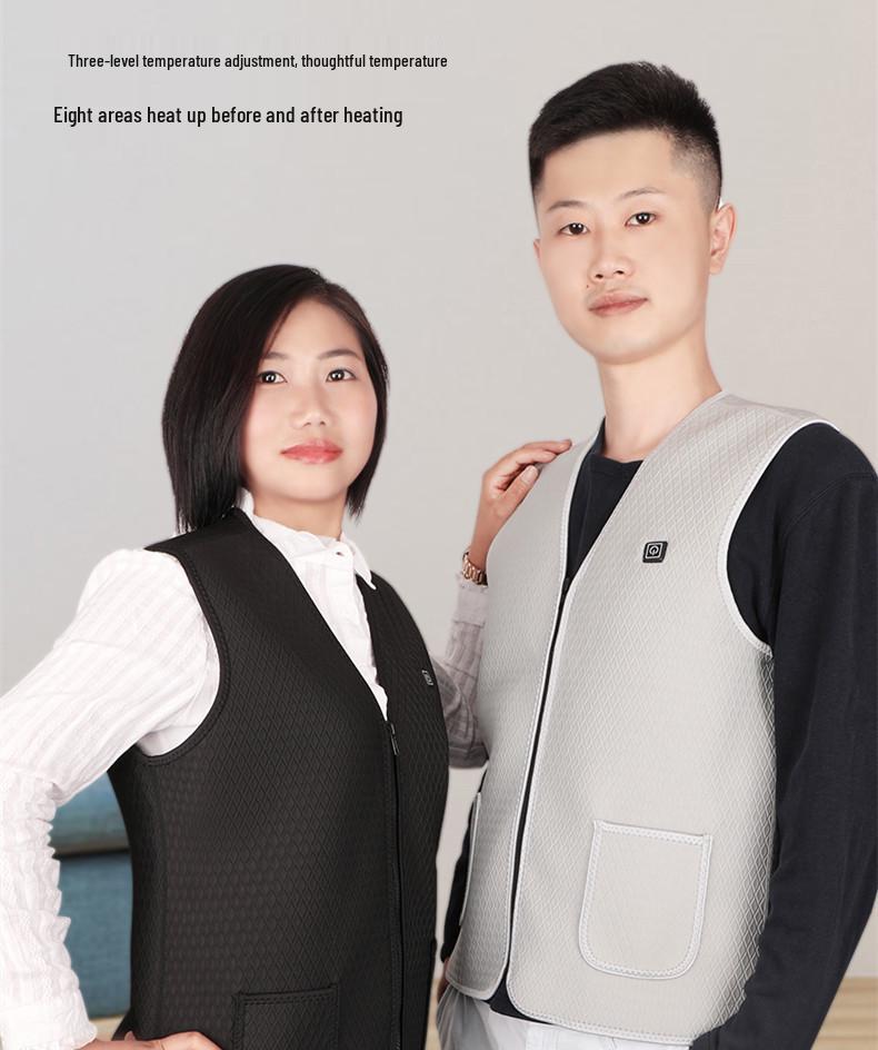 Winter USB Electric Heated Vest with Smart Carbon Fiber Technology