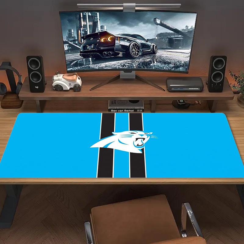 Carolina Panthers Mouse Pad Large Gaming Table Cushion Nonslip Laptop Tablet Big Mousepad Xxl Mat Mini Pc Playmat With Lock Edge