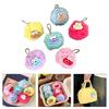Creative Furry Balls Keychain Pendant with Large Sausage Mouth Cartoon Plush Bag Charm for School Bag Backpack Decors
