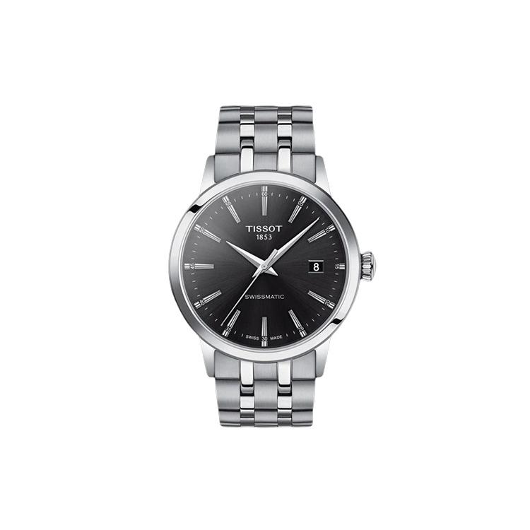 TISSOT Коллекция Meishi Автоматический механический механизм Водонепроницаемость 50 метров Мужские часы Часы 42 мм T129.407.11.051.00 Black Dial