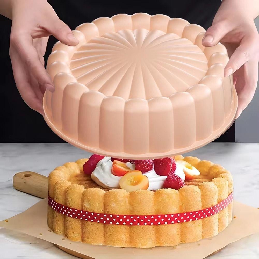 Heat Resistant Round Cake Mold Non-Stick Cake Baking Mold Silicone Cake Mold  Baking Supplies