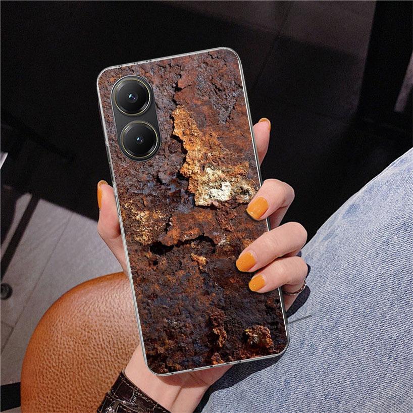 Vintage Industrieller Stil Rostiges Muster Handyhülle Für Xiaomi Poco X7 X6 X5 Pro F7 Ultra Redmi 15C 15 13C 13 12C 12 10 10A 10C 9