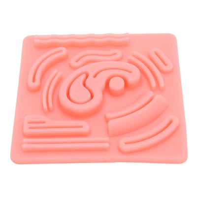 Tapis de Simulation de Suture Laparoscopique en Silicone 3D avec Plaies prédécoupées pour Étudiant en Médecine Médecin