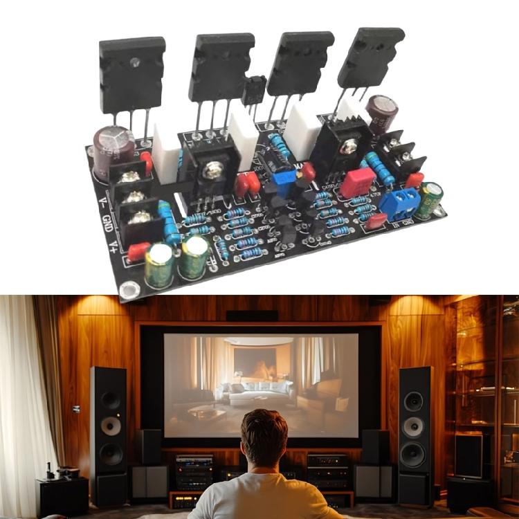 Upgraded 200W Mono Power Amplifier 1943+5200 High Power Amp Board With Speaker Protective Tube Accessories