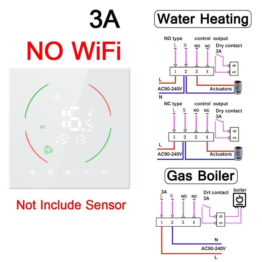 Tuya WiFi Smart Thermostat Electric Floor Heating TRV Water Gas Boiler Temperature Voice Remote Controller for Google Home Alexa
