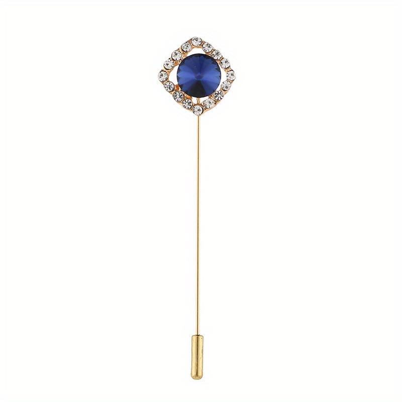 1pc Retro Personality Men's Brooch Suit Jacket Accessories Corsage Pin Insert Brooch Jewelry One-line Brooch