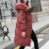 Piumini Donna Soffici con Cappuccio Collo Alto Lunghi Larghi Parka Cappotti Zip-Up Alta Qualità Outdoor Ispessito Donna Caldo Termico Capispalla