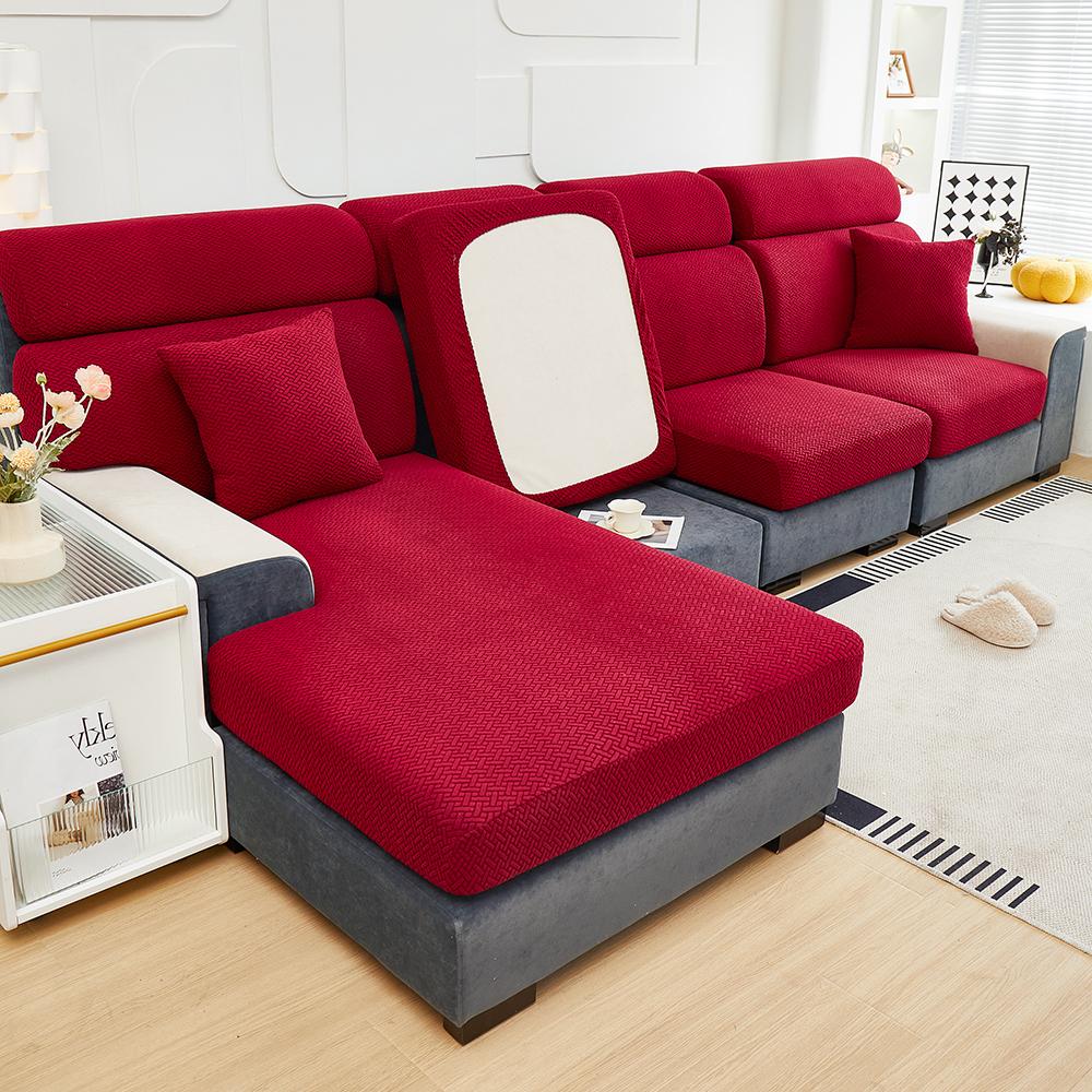 

1 шт. Жакардовий чохол для дивана, саржовий візерунок, еластичні чохли для диванів, меблевий протектор для спальні, офісу, вітальні, домашнього декору 1pc S