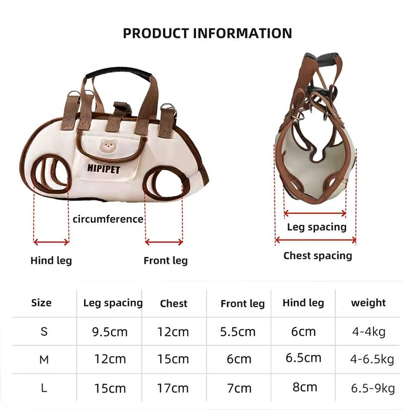 Tragbarer Multifunktionaler Abschlepp-Rucksack Doppel-Schulter Hund-Rucksack Crossbody Haustier-Transporttasche Atmungsaktiv Outdoor Haustier-Tasche