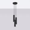 Carbon pendant lamp 3P black