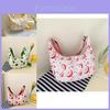 Adorable Children's Canvas Bag Stylish Toddler Shoulder Bag Cute Double-sided Fruit Design For Baby Accessories And Coin Storage