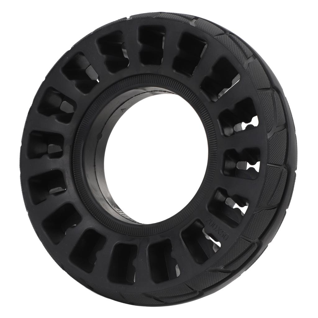 8 Inch Flat Free Solid Tire Rubber Shock Absorption Explosion Proof Replacement Tyre for Electric Scooter
