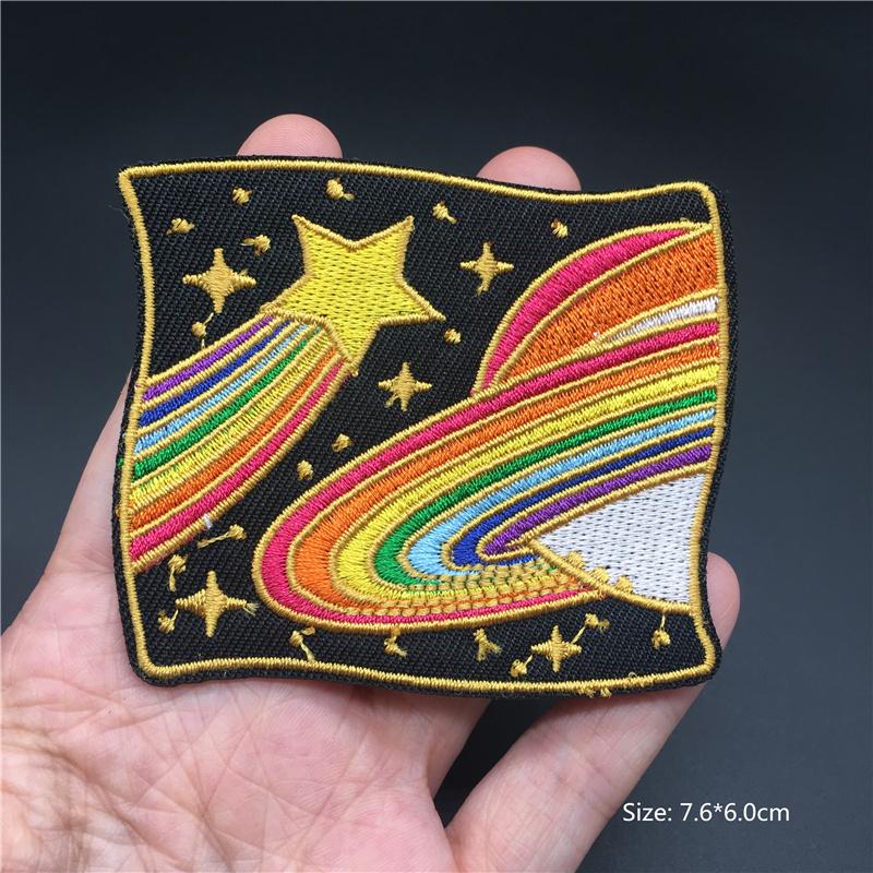 Funny Embroidered Patches For Clothing Cartoon Sticker Jacket Iron-On Transfers For Clothing Anime Clothes Patches