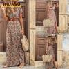 Mode Zomer Lente Korte Mouw V-Hals Casual Jurken
