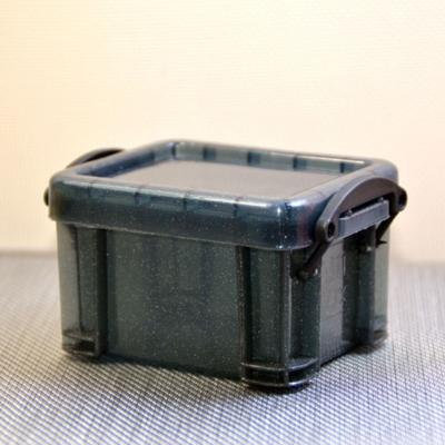 Multifunktionale Mini-Schnallen-Aufbewahrungsbox Transparente Süßigkeitenfarbe Mini-Aufbewahrungsbehälter Minimalismus Kunststoff Schreibtisch-Organizer-Box