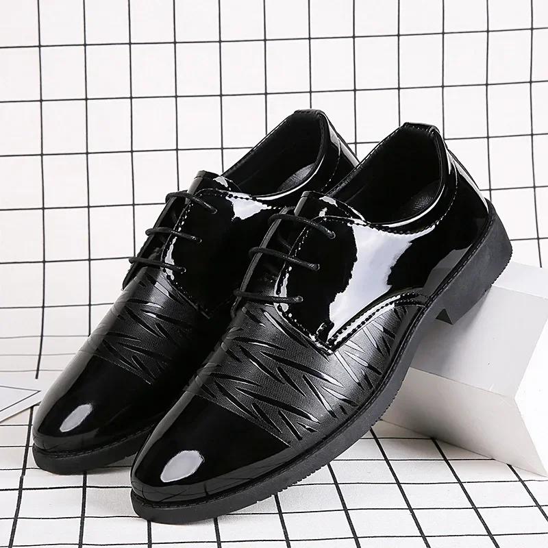 Men s Leather Shoes Classic Men s Fashion Comfortable Platform Shoes Outdoor Casual Lightweight Slip on Men s Dress Shoes 2026 38