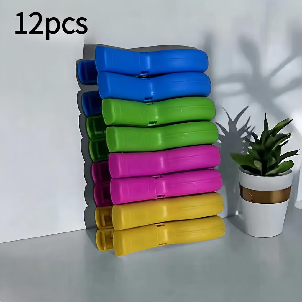 12Pk Heavy Duty Windproof Chair Clips – Non-Slip Clamps for Beach Towels, Pool Loungers, Cruise & Camping. Travel Essential!