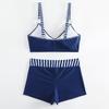 Women Two Piece Bikini Set with Padded Bra Top and High Waist Shorts Swimwear for Beach Pool Summer Activities