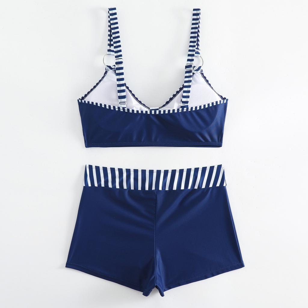 Women Two Piece Bikini Set with Padded Bra Top and High Waist Shorts Swimwear for Beach Pool Summer Activities