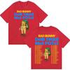 Rapper Bad Bunny Debi Tirar Mas Fotos DTMF Album T-Shirts Herren Damen Vintage Cartoon Mode Kurzarm T-Shirt