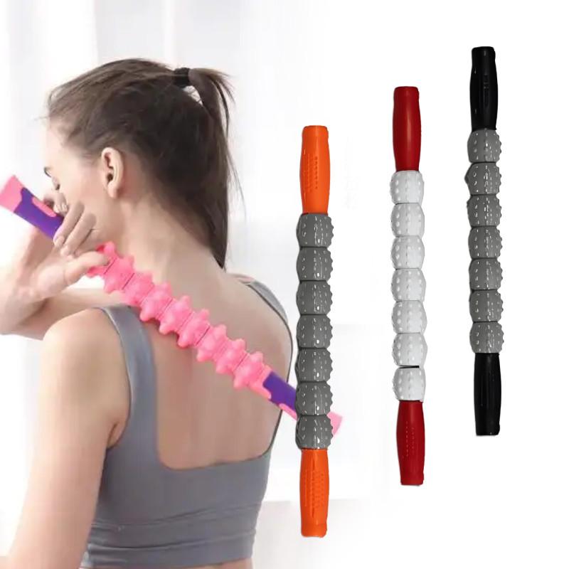 Massage Muscle Stick Seven Ball Wolf Tooth Fascia Sticks Relaxation Roller Yoga