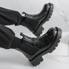 Fashion Winter Men Business Chelsea Boots Black-brown Thick-soled Anti-slip Comfortable Fashionable Work Boot Outdoor Training Boots Men