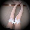Transparent Kawaii For Women Hollow Out Fishnet Stockings Bow Long Socks Knee High Socks