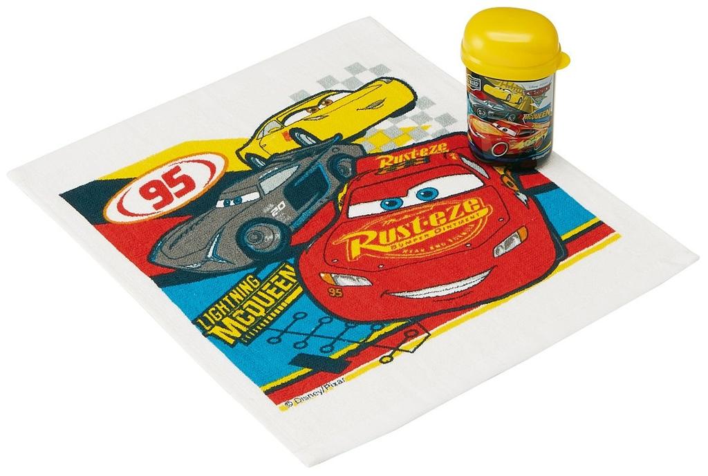 Skater Wet Towel Cars Disney Made in OA4 Set, 3 Crossroads, Pixar, Japan,