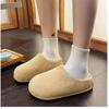 Ugly cute niche design Baotou Boken shoes winter new velvet warm slippers