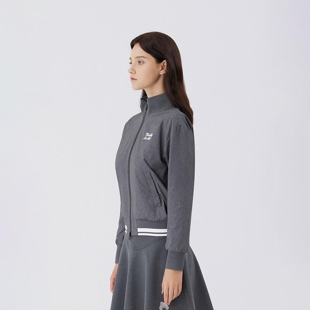 Martine Golf Knit Bomber Jacket _M/Gray