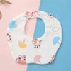 6-Layer Cotton Baby Bib - 360° Absorbent Gauze, Korean Style
