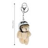 Cute Helmeted Bear Helmeted Bear Keychain Y2K Pendant Jewelry Gift