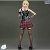 Death Note Cosplay Costume Misa Amane Imitation Leather Sexy Dress  Neck Jewelry Stockings Necklace Uniform Outfit Halloween Wig